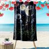 Moonlit Dandelion Dreamscape Print Beach Towel, Quick Drying, Suitable for Travel, Outdoor Sports, Jogging, the Beach and Swimming, Gift