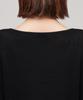 MUSINSA STANDARD WOMAN Women'S Linen Blend Boat Neck Sheer Knit [Black]