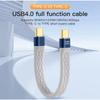 USB4.0 40Gbps Data Cable PD 240W Fast Charging USB C To Type C Short Powerbank Cable USB C Charger 8K@60Hz Data Wire
