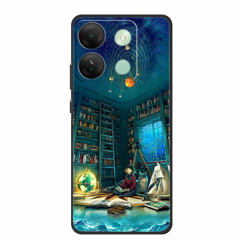 For Infinix Smart 7 HD Plus Case Black Silicone Soft Back Cover Case For Infinix Smart 7 Plus HD Phone Case Smart7 HD 7Plus Capa