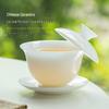 Dehua Ice Jade White Porcelain Gaiwan