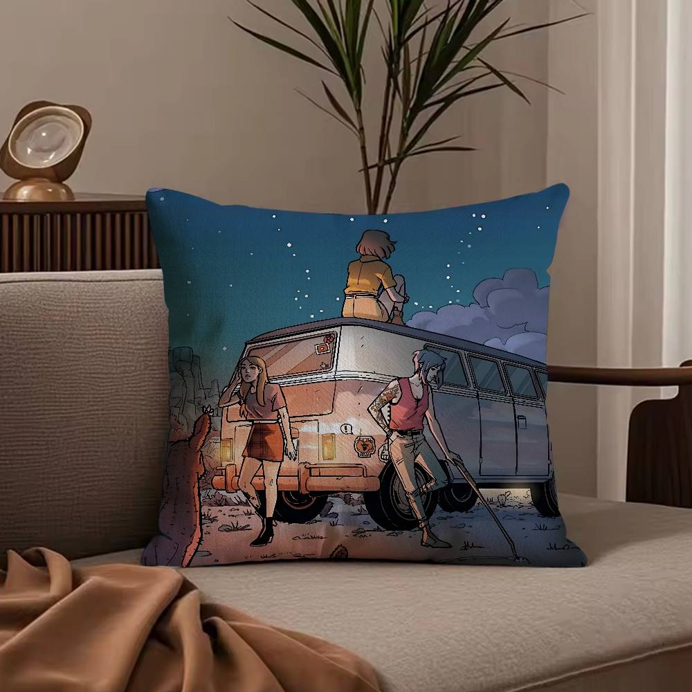 Life Is S-Strange Pillow Case Anti-dustmite Pillowcase Invisible zipper silky short plush Sofa cushion cover