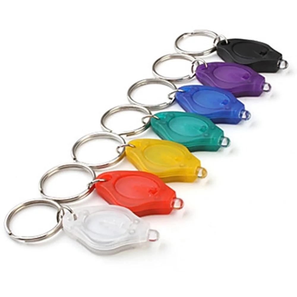 Ultra Bright Mini Portable LED Keychain Light Powerful Outdoor Flashlight with UV Purple Glow for Emergency and Night Use