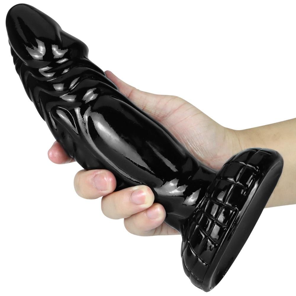 Big Black Dildo for Anal Plug Women Sex Toy for  Slave Suction Penis Realistic Chastity Adult Fisting