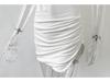 2024 Hot-Selling Lace Suspender Skirt: European & American Sexy Side Slit Nightclub Dress