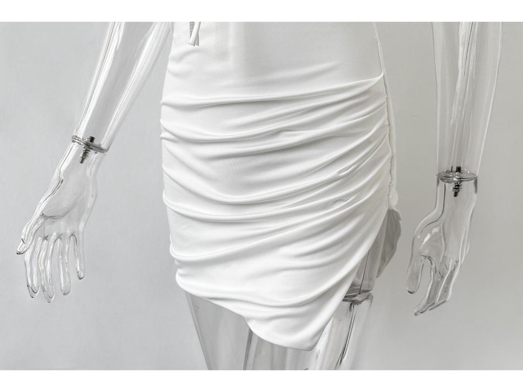 2024 Hot-Selling Lace Suspender Skirt: European & American Sexy Side Slit Nightclub Dress