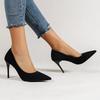 Sexy Trend Womens Soft Suede Pumps Autumn New Thin High Heels 2025 New Office Shoes Woman Stiletto Black Big Size 43