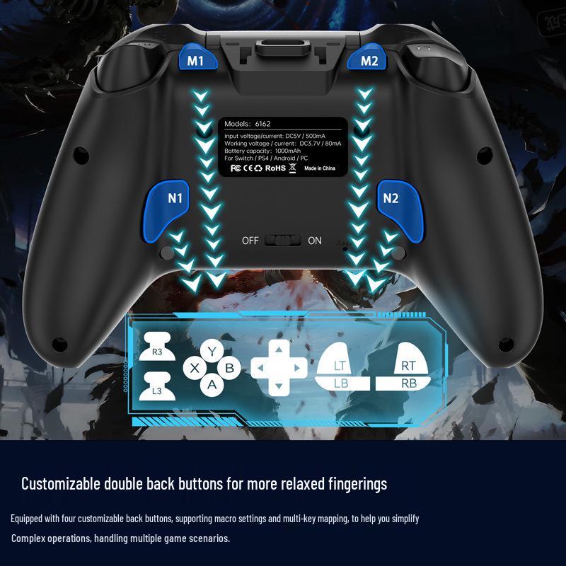 All-Round Esports Game Controller with RGB Lights, Type-C Interface, Screen Display, Full Functionality, and Smart Interaction.
