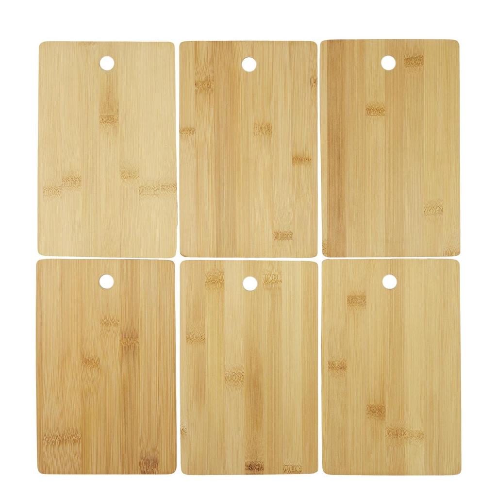 Set Of 6 Bamboo Cutting Boards On A Stand