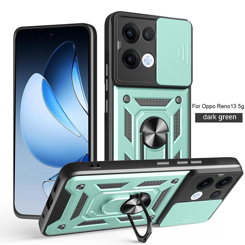 

For OPPO Reno 13 5G Case Magnetic Holder Ring Shockproof Armor Case For Reno 13 Reno13 Camera Lens Protective Cover For Reno 13 5G
