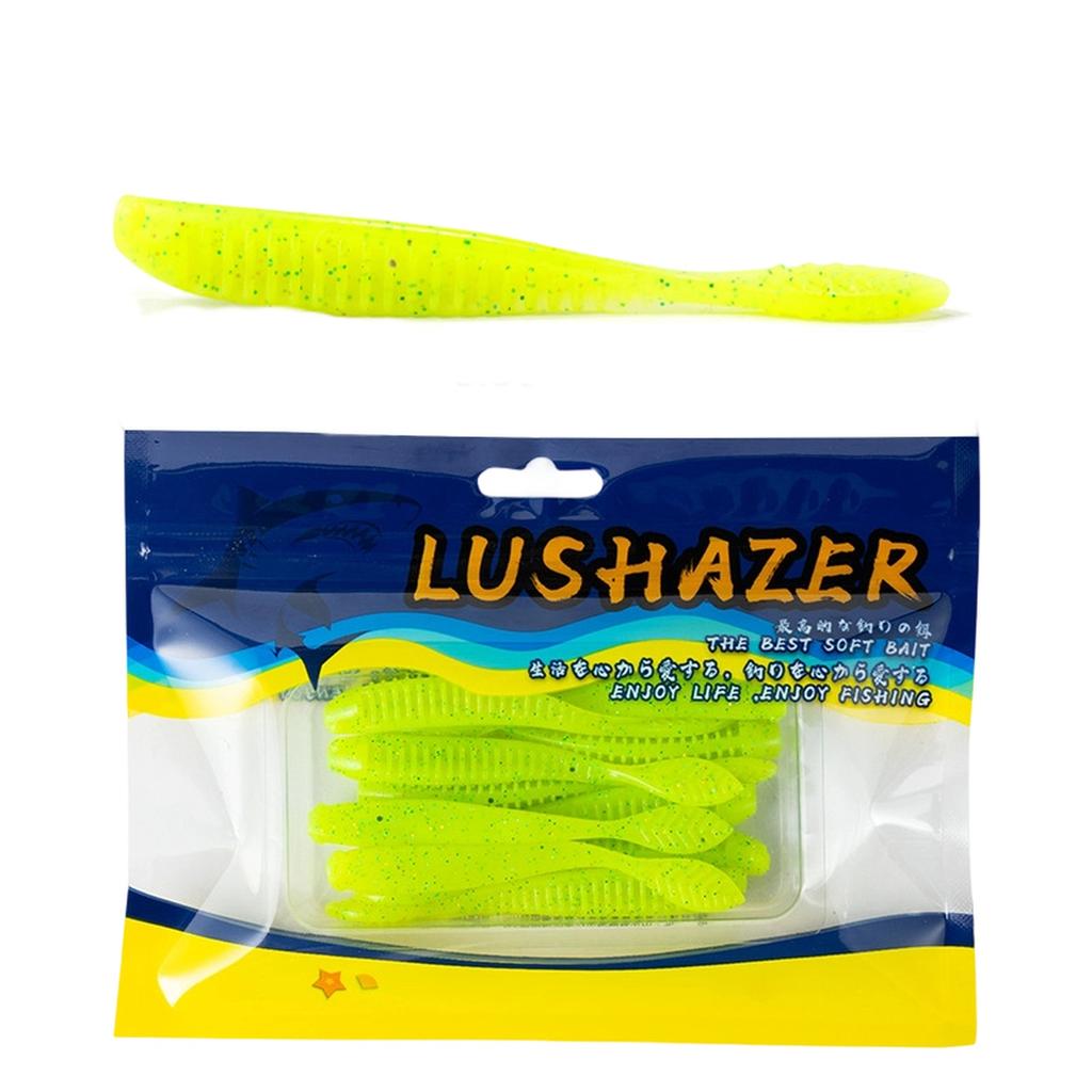 Pack of 50 Worm Soft TPE Floating 85mm 2g Fishing for Bass Trout Artifical Tackle