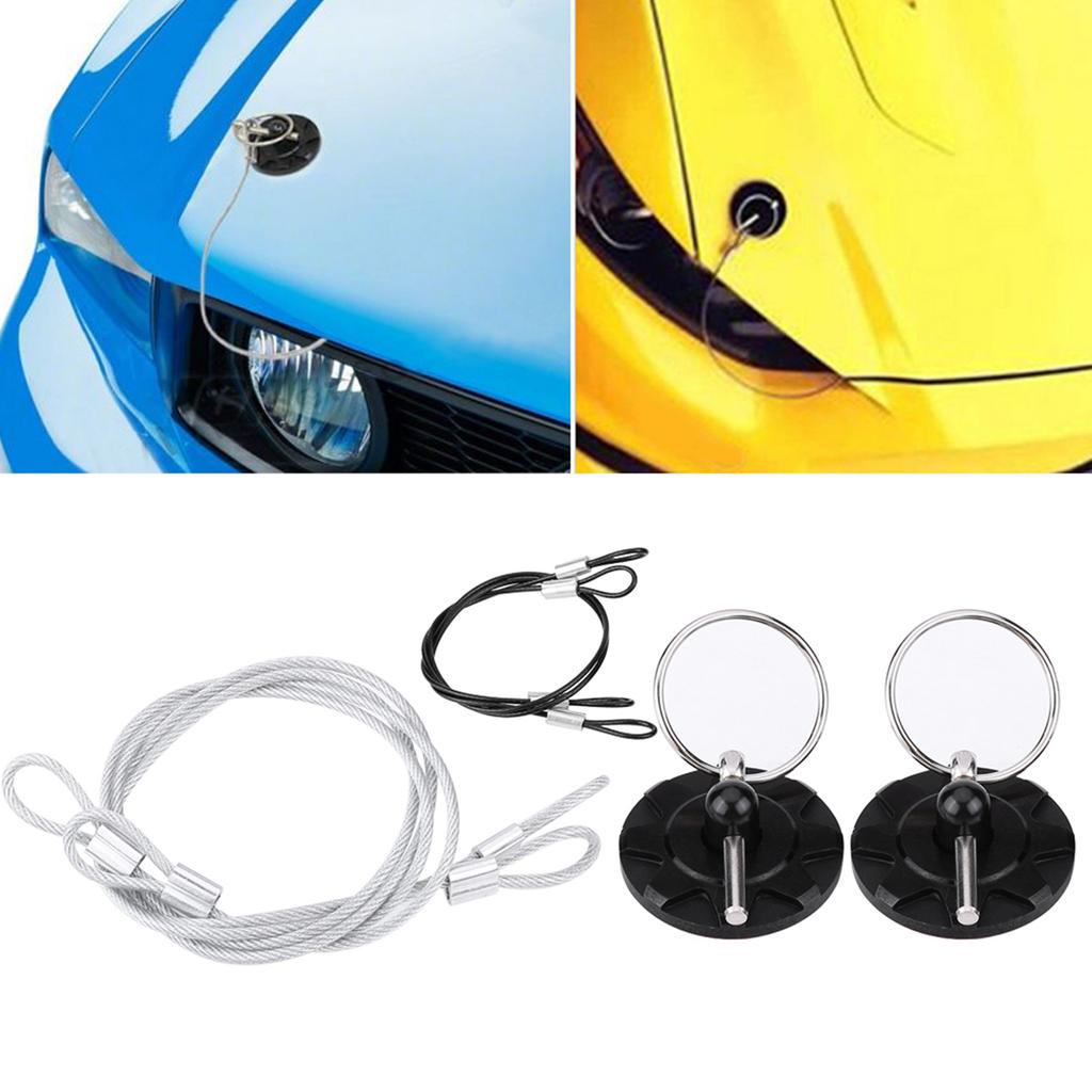 Bonnet Pin Lock Hood Lock Racing Hood Pin CNC Billet Aluminum Racing Bonnet Hood Pin Lock Appearance Kit