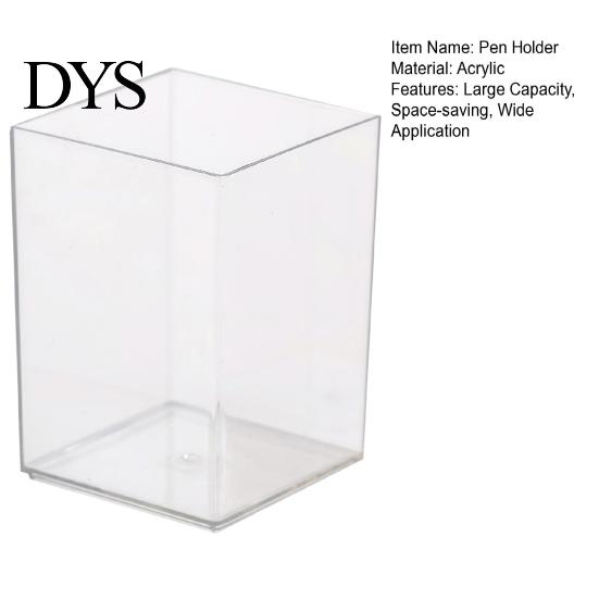 Makeup Brush Organizer Pen Holder Multifunctional Transparent Visible Large Capacity Acrylic Pot Stationery Pencil Storage Box Home Supplies Container