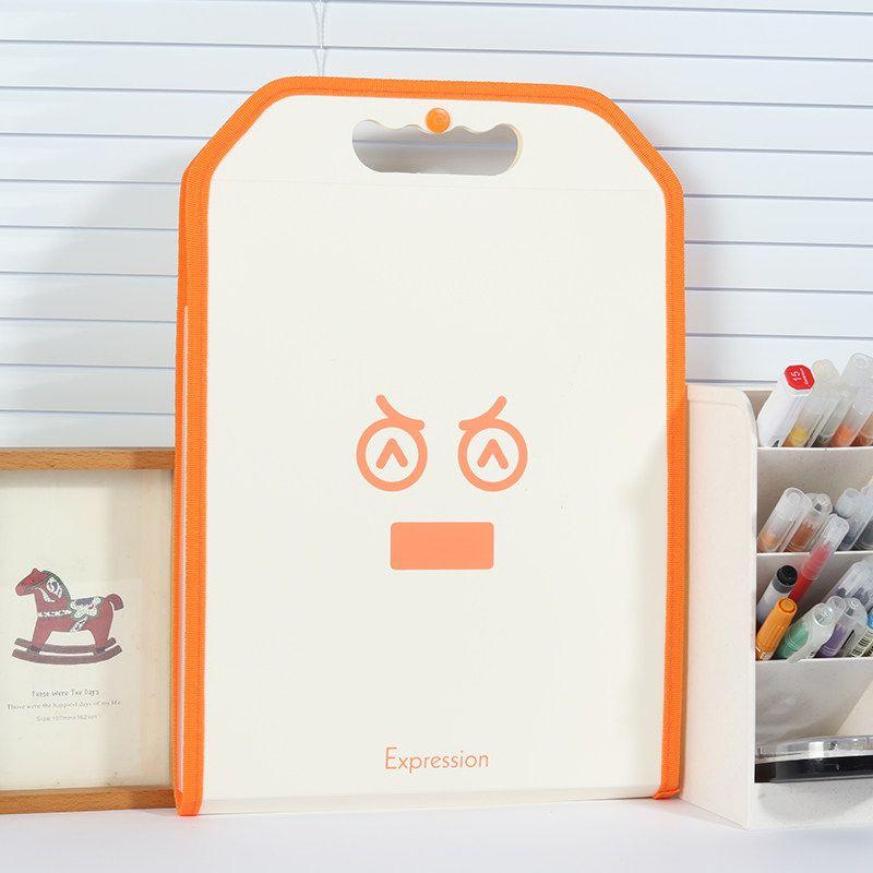 

Junior High School Test Paper Clip Birth Inspection Storage Book File Bag Fx037-Orange