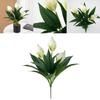 Silk Plant Spathiphyllum Artificial Flower Decor For Home Office Gift