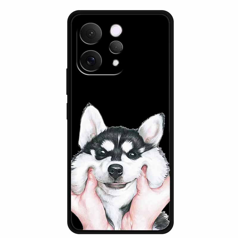 Coque For Vivo S50 V2528A Case 6.59" Black Silicone Case Cartoon Cat Shockproof Soft Back Cover For Vivo S50 5G 2025 Phone Case