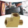 Distributore a T in Ottone M X Nota Indicatore Pressione Olio Adattatore Angolare Distributore a T
