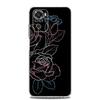 Clear Soft Phone Case For Xiaomi Redmi Note 12 11 9S 9 8 10 Pro+ 7 8T 9C 9A 8A K40 Gaming Cover Dragon Flower Grass Line Art
