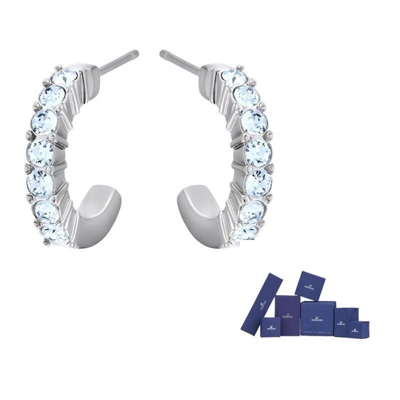 Swarovski Alloy Earrings Womens Blue