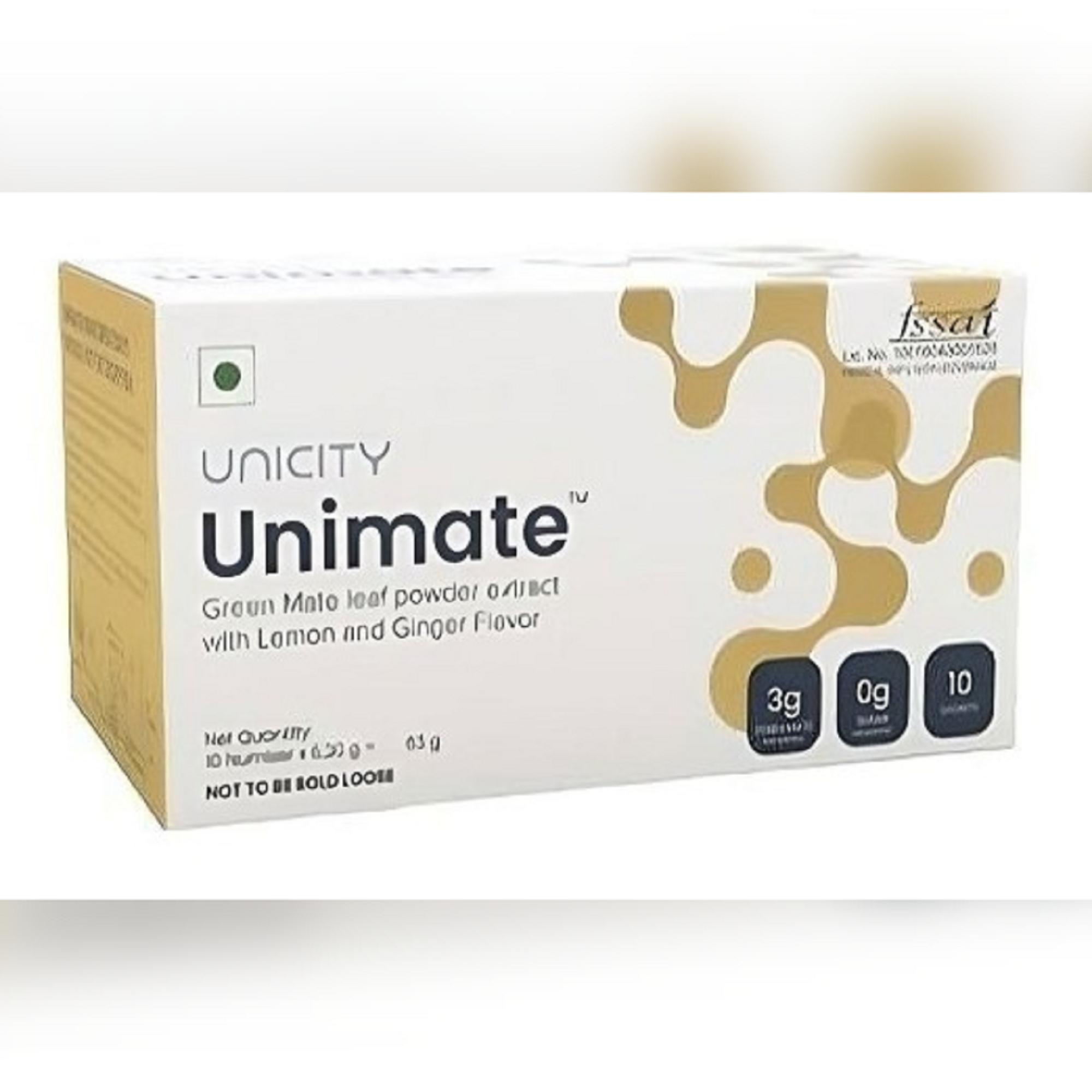 

Экстракт порошка листьев Unimate Green Mate со вкусом лимона и имбиря - 10 пакетиков