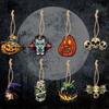 Cartoon Pumpkin Decoration Props Paper Craft Ghost Pendant  Atmosphere Props