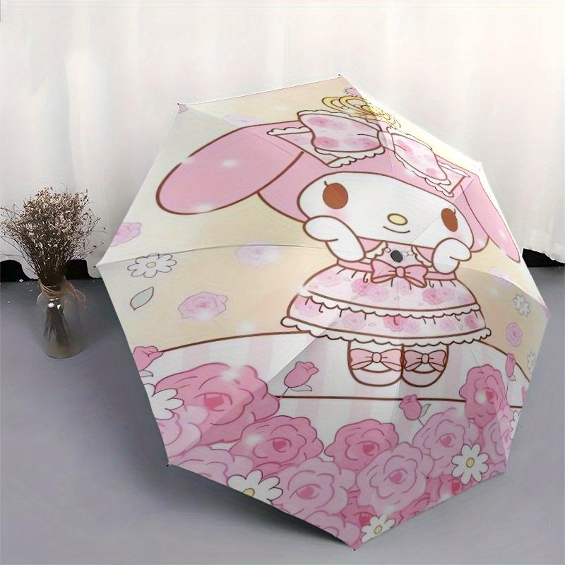 Sweet and Cute My Melody Automatic Opening and Closing Folding - A Good Choice for Gifts, Fashionable and Convenient Umbrella With Cute Cartoon Charac