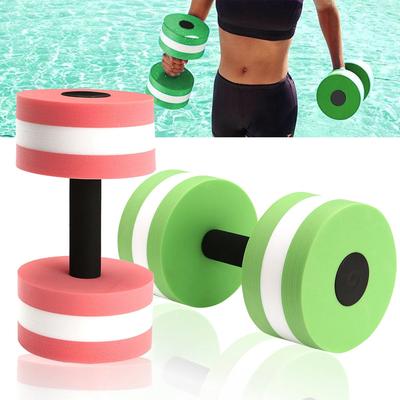 2PCS Aquatic Exercise Dumbells Pool Resistance Water Barbells Water Fitness Workout Arm Exercise