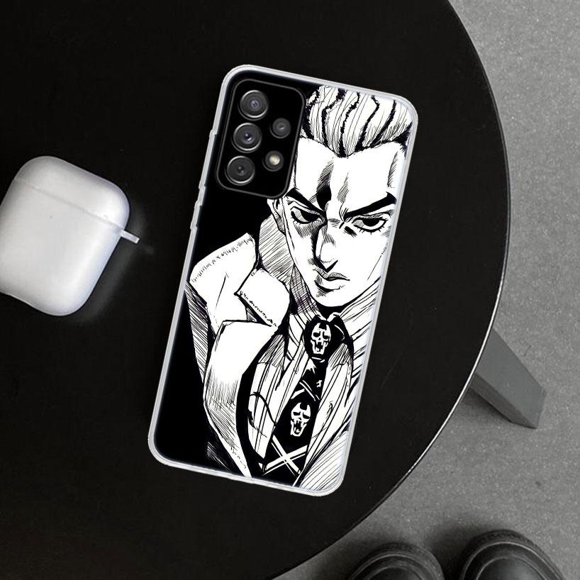 JoJo Kira Yoshikage Killer Queen Phone Case Cover for Samsung Galaxy A12 A22 A32 A52 A72 A02S A51 A50S A31 A20S A10S Note 20 Ult
