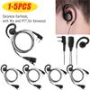 1,2m Headset-Ohrhörer 180° drehbar 2-Pin Ohrbügel-Ohrhörer mit Mikrofon PTT für Funkgerät Walkie Talkie für Kenwood Motorola Boafeng