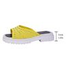 Fashion Ladies Slippers Summer Fashion Casual Mesh Comfortable Sequined Platform Waterproof Slippers Outdoor Flat Shoes. Plus Size43