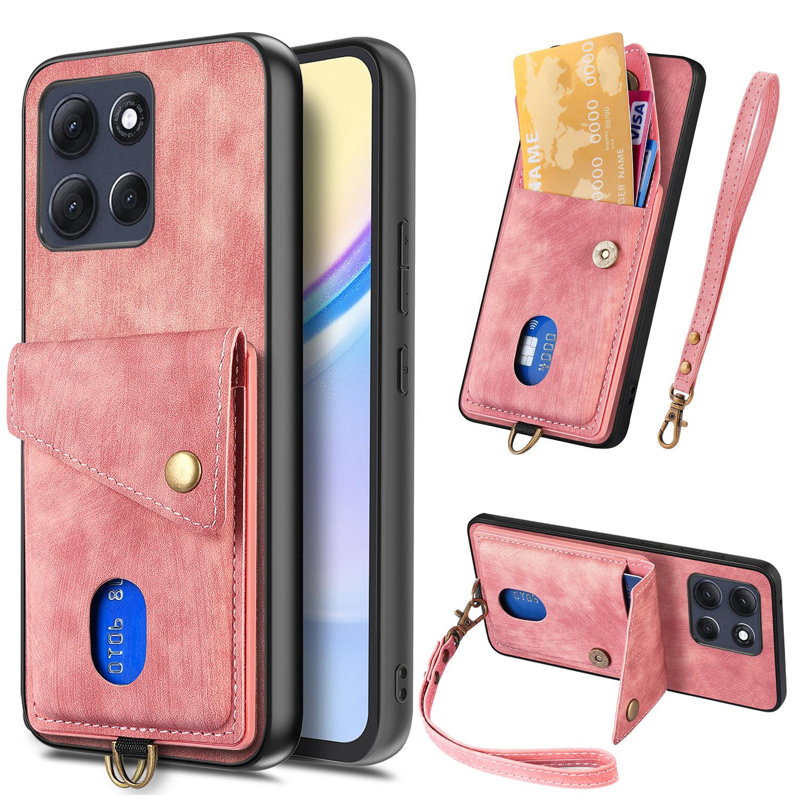

For Motorola Moto G86 5G Case with Card Holder Kickstand Leather Phone Back Cover