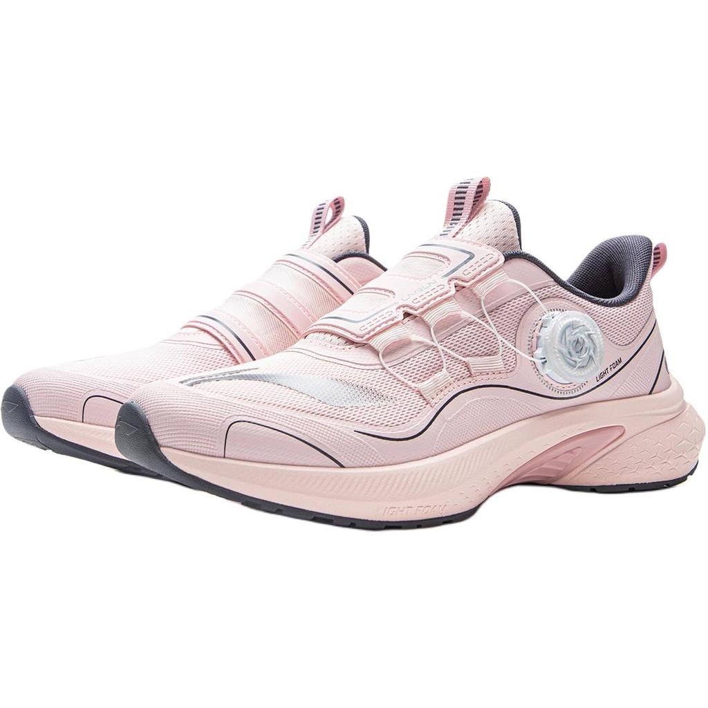 Li Ning Kids Treading Star Premium Comfortable Fashion Versatile Running Shoes Kids Running Shoes Pink YKFV082-4