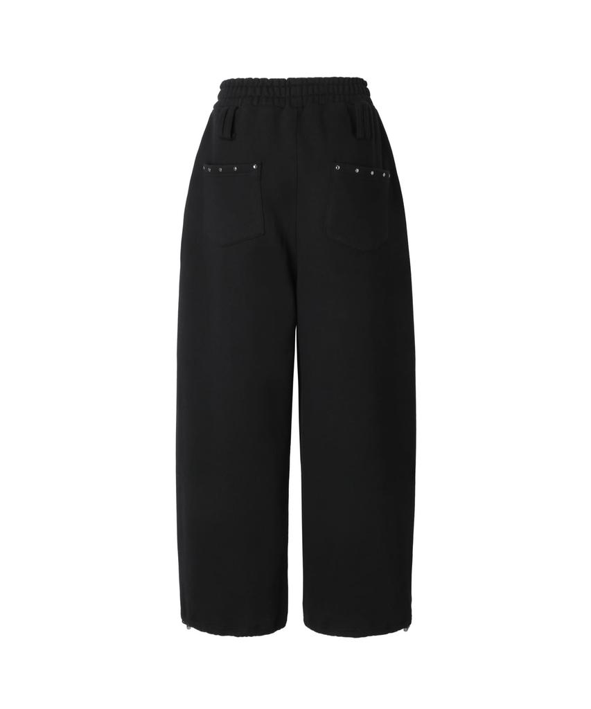 Kakipointeu Steel Stud Sweat Pants (Black)