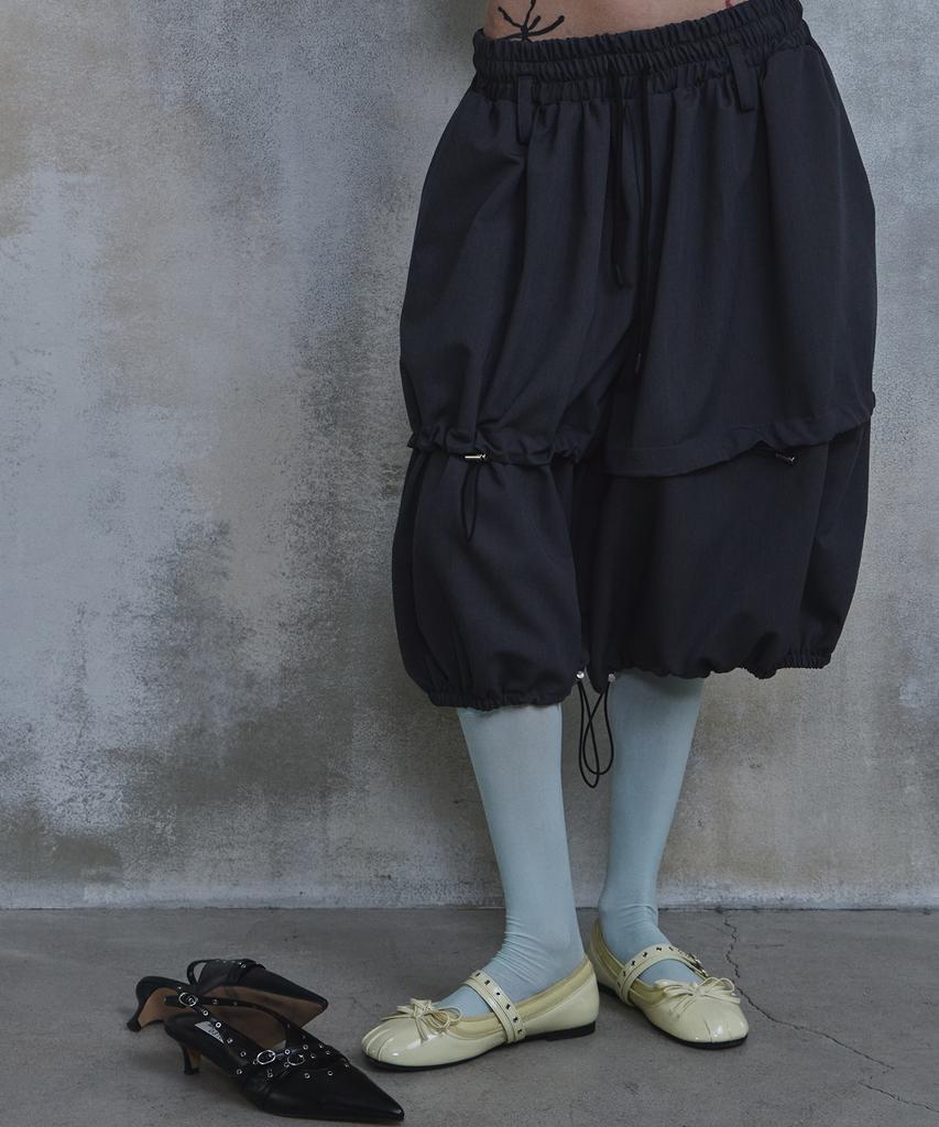 Paradigm Film [Ep.02] Gothic Balloon Fit Bermuda Pants (Charcoal)