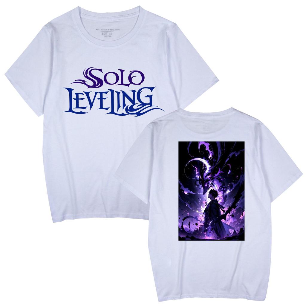 Popular Anime 'Solo Leveling' Unisex Casual Short Sleeve T-shirt for Couples
