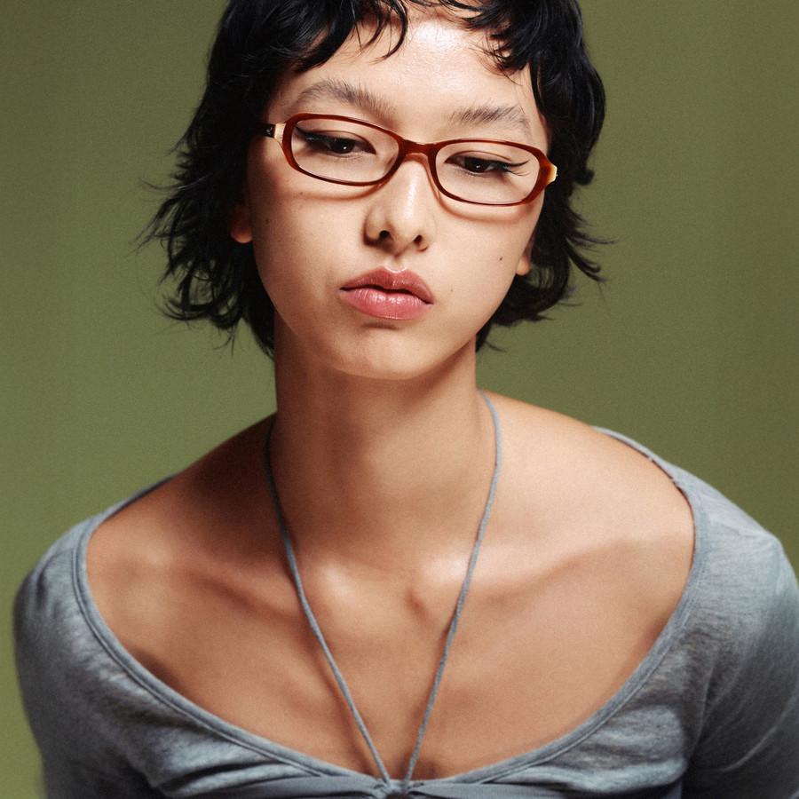 Bonikeullaideu Blondie Layered Brown & Clear Lens