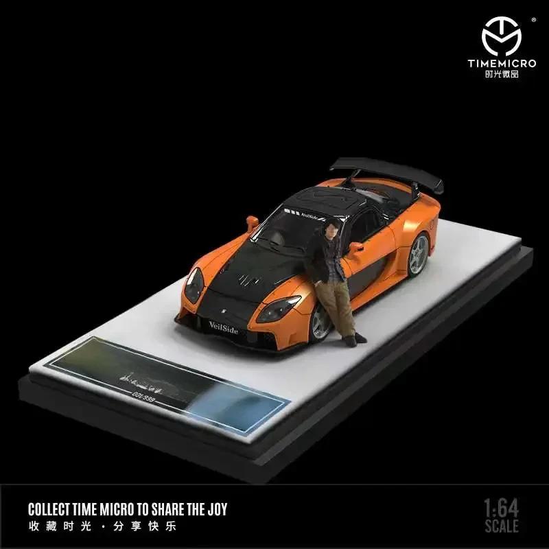 **Preorder**TimeMicro1:64 RX-7 Veilside Fast Furious BlackOrange Model Car