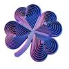 3D Printed Sensory Fidget Toy Four-Leaf Clover Shaped Whirling Spiral Toy Stress Relief Spinning Toy for Office Desk