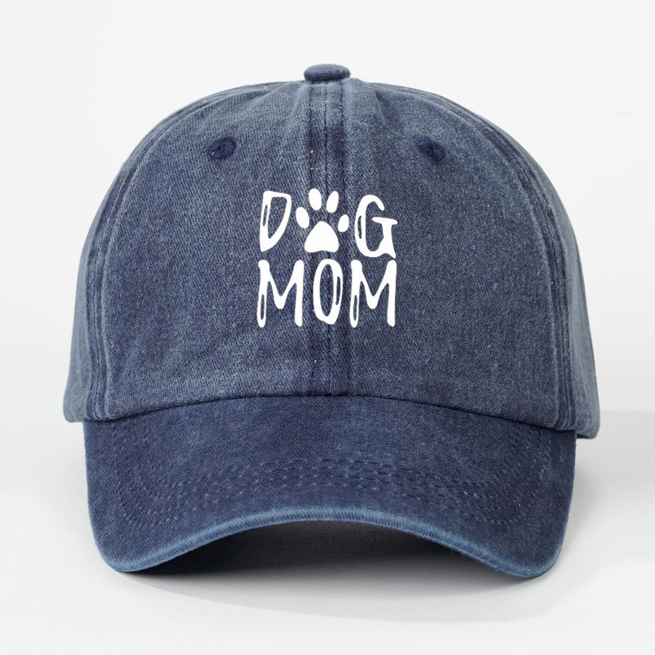 

Dog Mom Printed Pattern Baseball Hat for Vintage Dog Lover s Hat Gift Multi functional Sunscreen and Sunshade