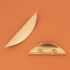 1PC Wardrobe Door Pulls Furniture Drawer Knob Handle Pulling Door Crescent Design Brass Handle Cupboard Shoe Cabinet