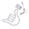 Blue LED Hand Gesture Neon Wall Light Bar Lounge Decor with Flashing Colors for Party Room Club Home Indoor Lighting