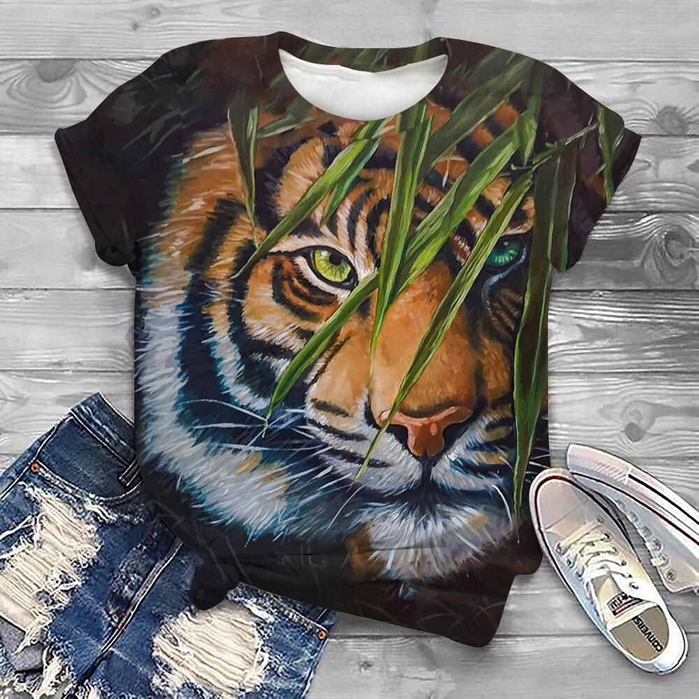 Summer Animal Whale 3D Print T-shirts Women Streetwear Casual Fashion Y2k Short Sleeve T Shirt O-neck Tees Tops Clothing