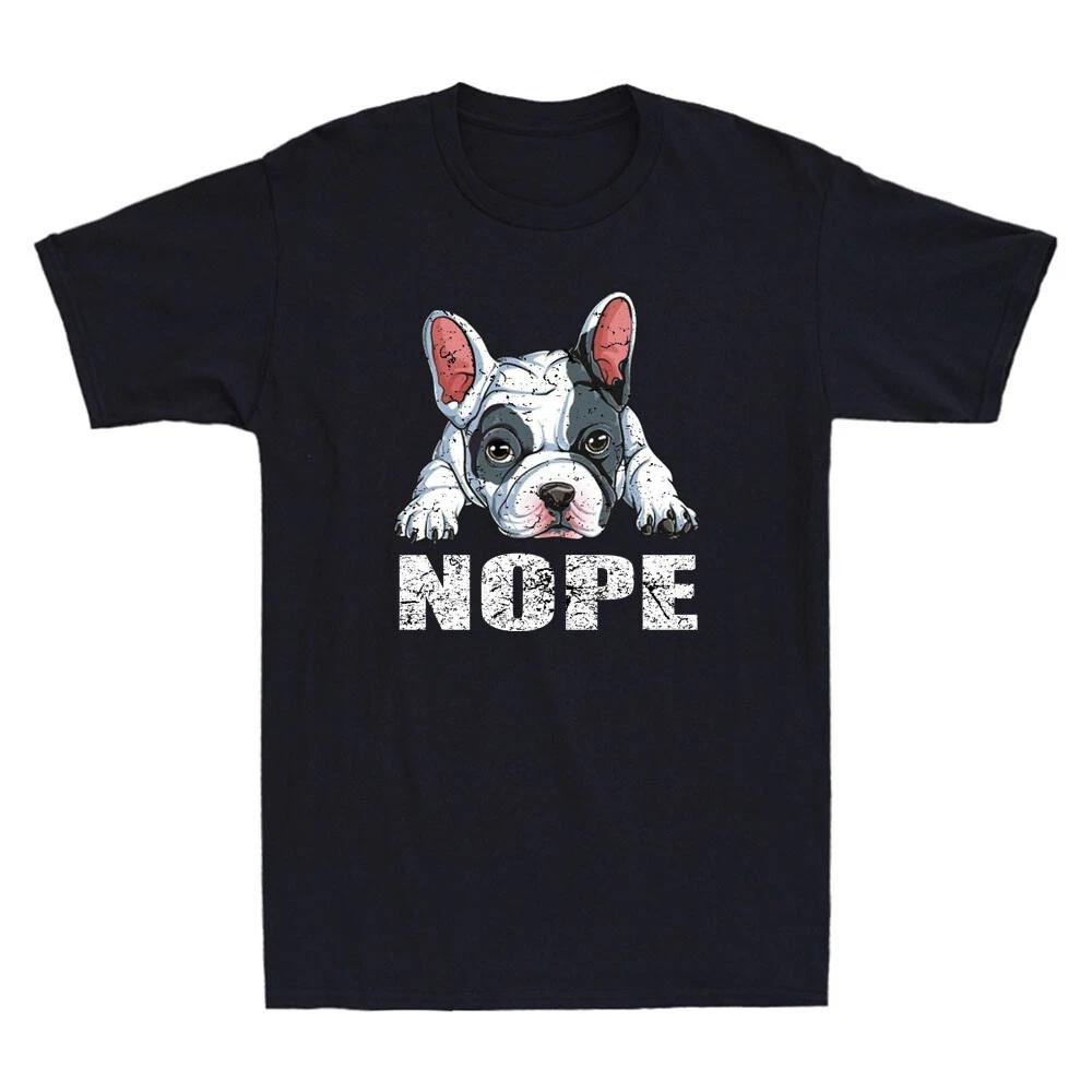 Nope French Bulldog Shirt Funny French Bulldog Lover Gift Vintage Men s T-Shirt S