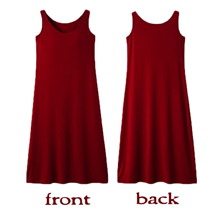 Karly Shop Sleeveless Dress with Perfect for Long Plus Navy Women's Cups, Loungewear, Length, Sizes, Spring/Summer, Rr77, 5L,