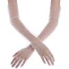 Women's Mesh Vintage Long Dot Polka Dot Gloves Sun Protection Lace Wedding Bridal Dress Accessorize with Embellishments