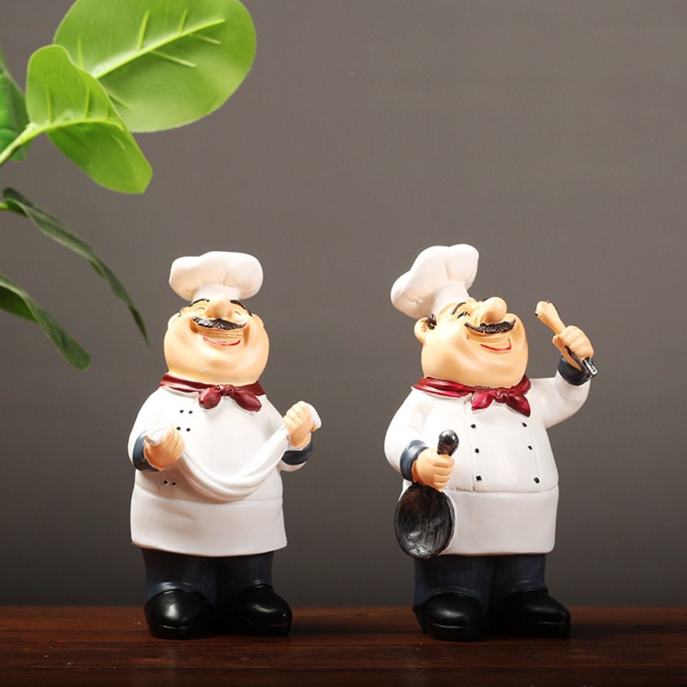 Handicraft Farmhouse Cake Shop Decor Model Chef Resin Figurines  Kids Birthday Gift