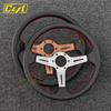14inch 350mm Racing Leather Steering Wheel Universal Tuning Drift Sports Steering Wheel