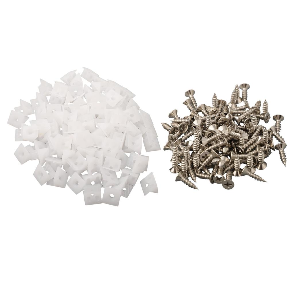 100 X Repair Fixing Drawer Chest Bottom Sagging Support Mending Mend Wedge Screw
