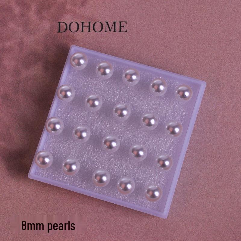 High-Class Transparent Pearl Resin Earrings – Allergy-Friendly Ear Studs for Sensitive Ears