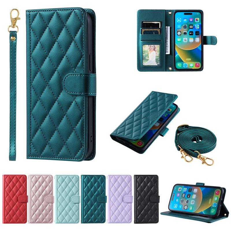 VIVO Lederhülle: Magnetisches Flip-Cover mit Kartenfächern für Samsung, Xiaomi, Huawei, iPhone